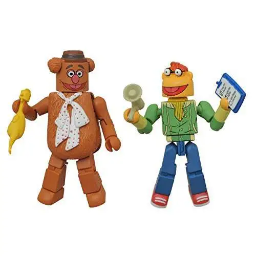 The Muppets Minimates Series 1 Fozzy Bear & Scooter 2-Inch Minifigure 2-Pack