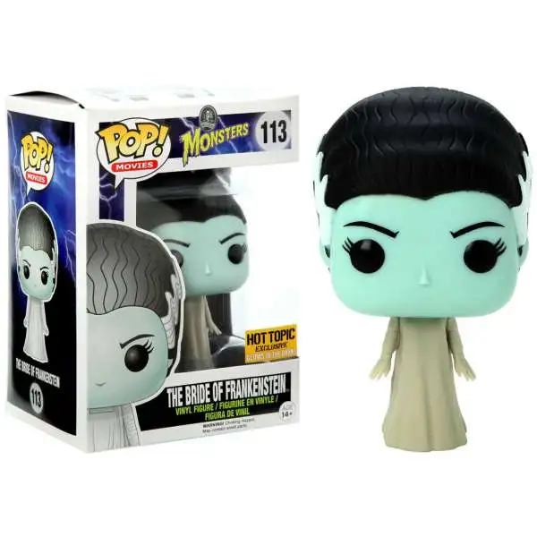Funko Universal Monsters POP! Movies The Bride of Frankenstein Exclusive Vinyl Figure #113 [Glow in the Dark, Damaged Package]
