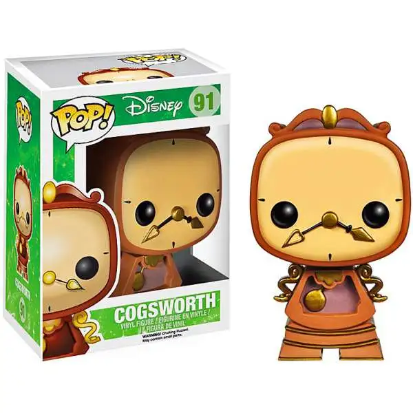 Funko Beauty and the Beast POP! Disney Cogsworth Vinyl Figure #91 [Animated Version]