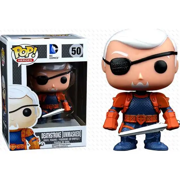 Funko DC POP! Heroes Deathstroke (Unmasked) Exclusive Vinyl Figure #50
