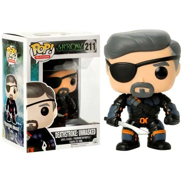 Funko DC POP! Television Deathstroke Exclusive Vinyl Figure #211 [Unmasked, Damaged Package]