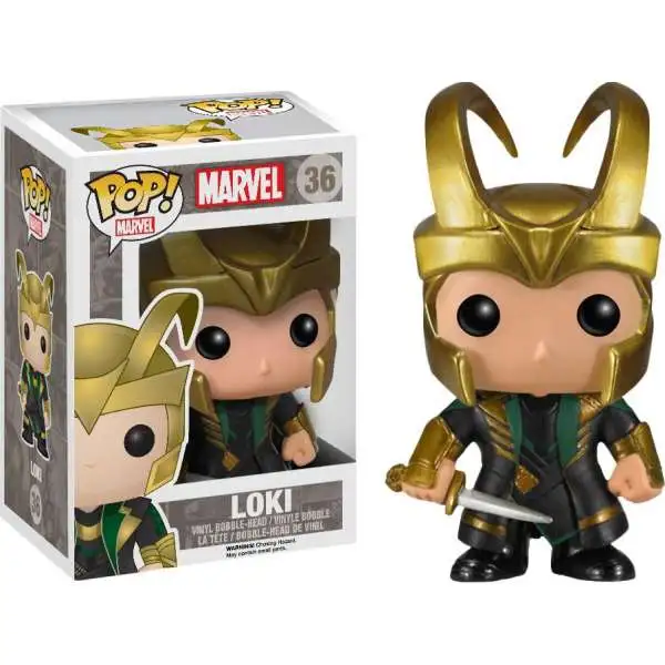 Funko Thor The Dark World POP! Marvel Loki Vinyl Figure #36 [Helmeted]