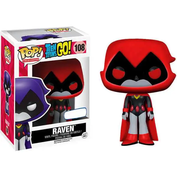 Funko Teen Titans Go! POP! Television Raven Exclusive Vinyl Figure #108 [Red, Damaged Package]