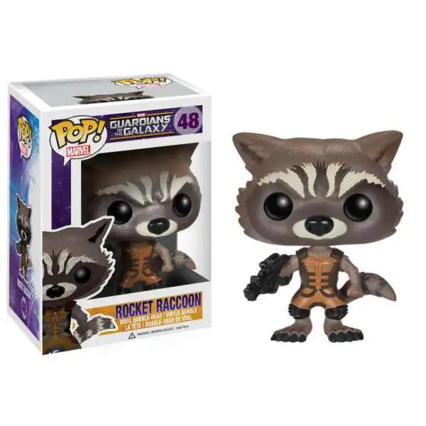 Funko Guardians of the Galaxy POP! Marvel Rocket Raccoon Vinyl Bobble Head #48 [Loose]