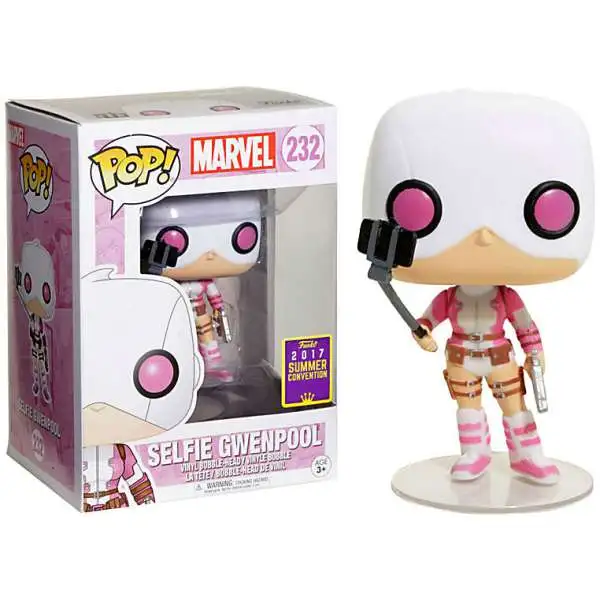 Funko POP! Marvel Selfie Gwenpool Exclusive Vinyl Bobble Head #232 [Damaged Package]