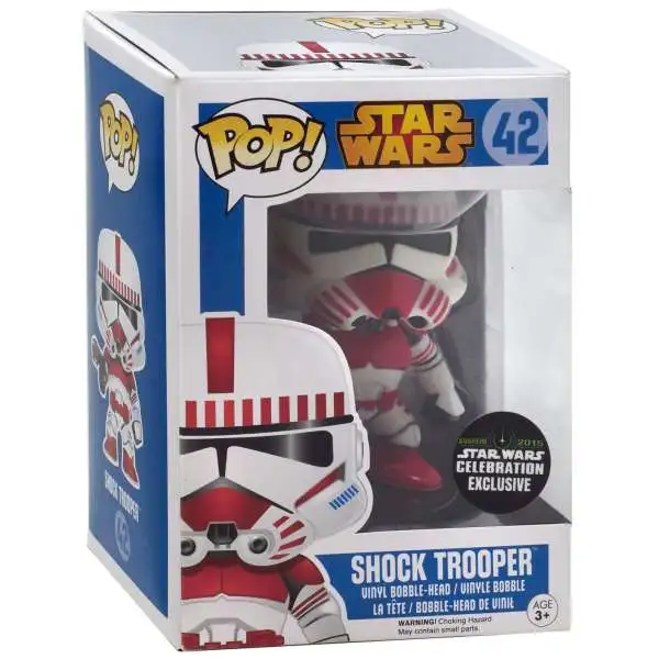 Funko POP! Star Wars Shock Trooper Exclusive Vinyl Bobble Head #42