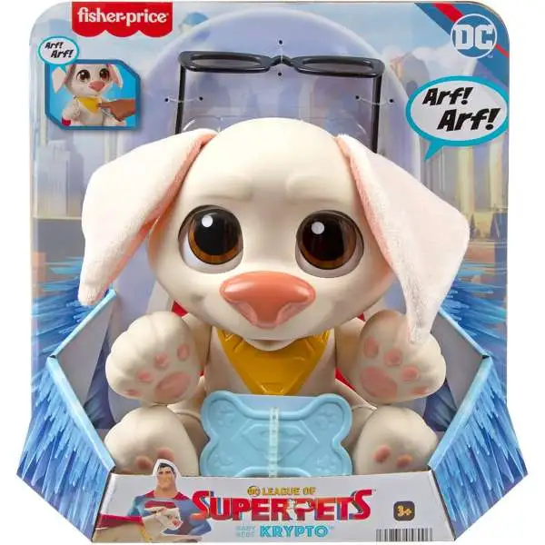 Fisher Price DC League of Super-Pets Baby Krypto Figure with Sound