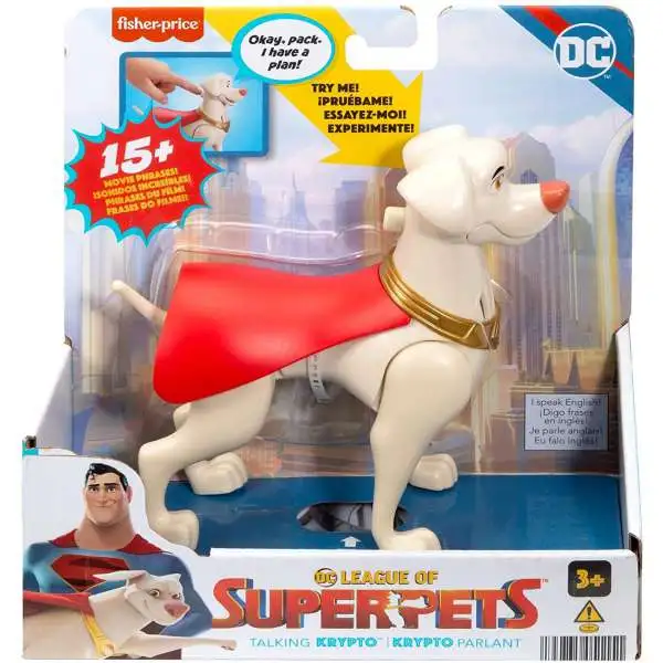 Fisher Price DC League of Super-Pets Krypto Talking Action Figure