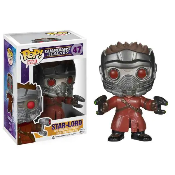 Funko Guardians of the Galaxy POP! Marvel Star Lord Vinyl Bobble Head #47 [Damaged Package]