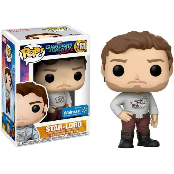 Funko Guardians of the Galaxy POP! Marvel Star-Lord Exclusive Vinyl Bobble Head #261 [Gearshift Shirt]
