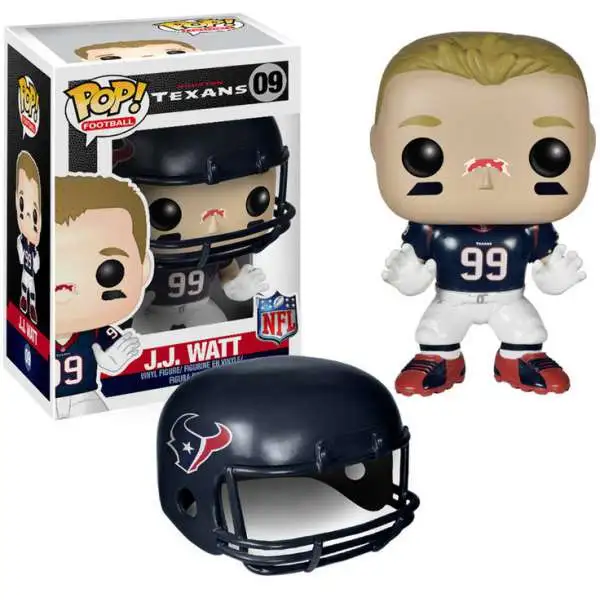 Funko NFL Houston Texans POP! Football J.J. Watt Vinyl Figure #09 [Blue Jersey, Damaged Package]
