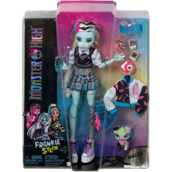 Monster High Frankie Stein Doll [with Watzie, 2022]