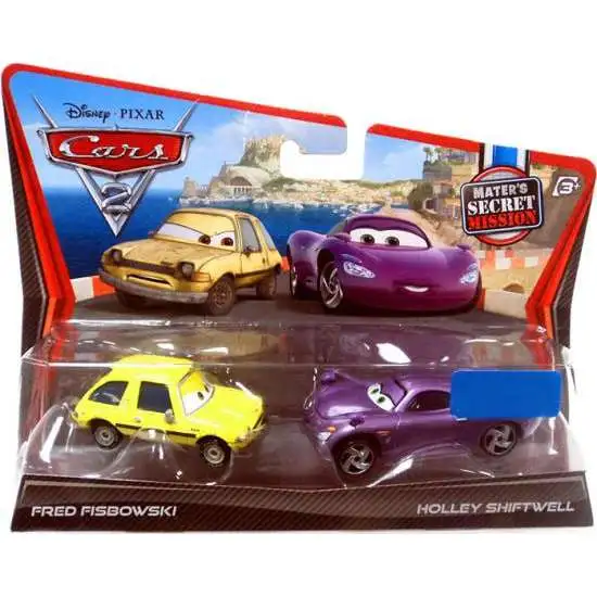 Disney / Pixar Cars Cars 2 Fred Fisbowski & Holley Shiftwell Exclusive Diecast Car 2-Pack