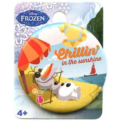 Disney Frozen Olaf Chillin in the Sunshine 1.5-Inch Button
