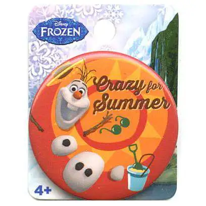 Disney Frozen Olaf Crazy For Summer 1.5-Inch Button