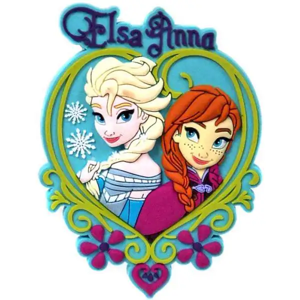 Disney Frozen Anna & Elsa 3-Inch PVC Magnet