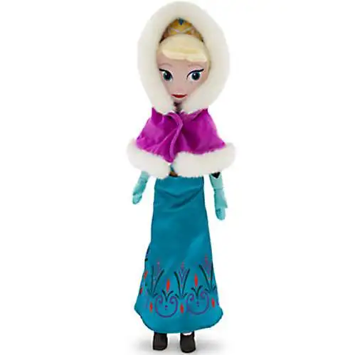Disney Frozen Holiday Elsa 21-Inch Plush [Hooded Cape]