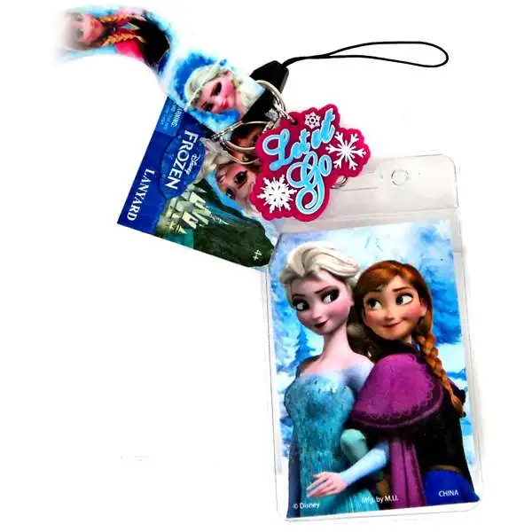 Disney Frozen Anna & Elsa Lanyard Keychain [White]