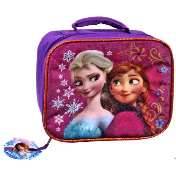 Disney Frozen Anna & Elsa Lunch Tote [Flowers & Snowflakes]