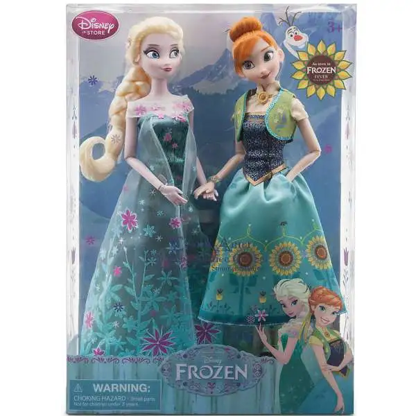 Disney Frozen Fever Anna & Elsa Exclusive 12-Inch Doll 2-Pack [Summer Solstice]