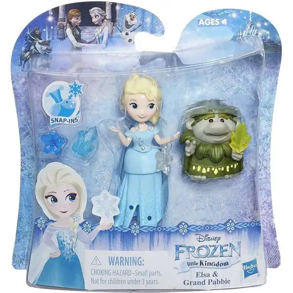 Disney Frozen Little Kingdom Elsa & Grand Pabbie Mini Doll