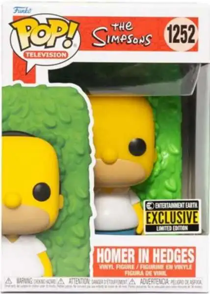 Funko The Simpsons POP! Television Homer in Hedges Exclusive Vinyl Figure #1252