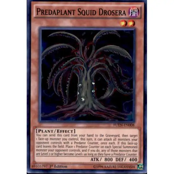 YuGiOh Fusion Enforcers Super Rare Predaplant Squid Drosera FUEN-EN008