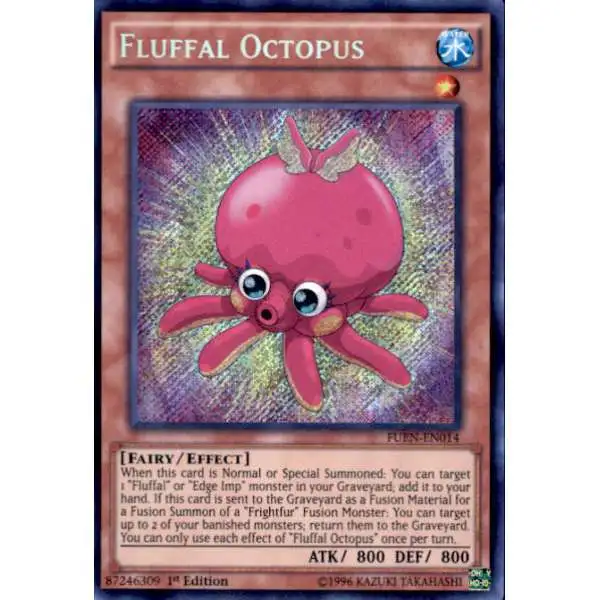 YuGiOh Fusion Enforcers Secret Rare Fluffal Octopus FUEN-EN014