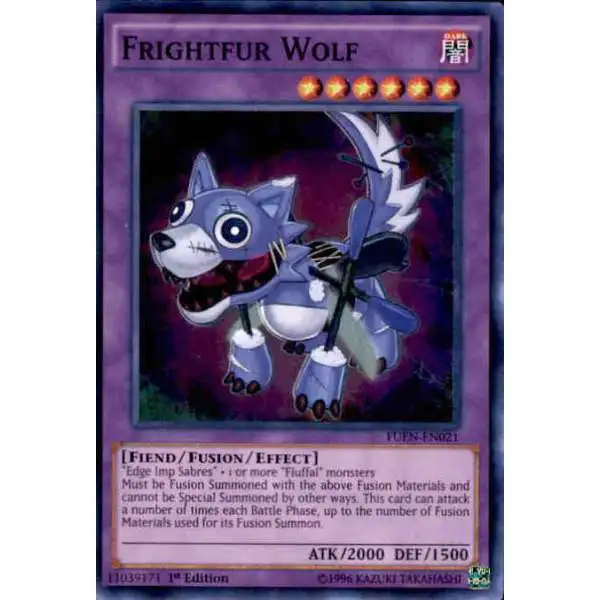 YuGiOh Fusion Enforcers Super Rare Frightfur Wolf FUEN-EN021