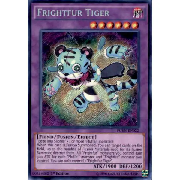 YuGiOh Fusion Enforcers Secret Rare Frightfur Tiger FUEN-EN022