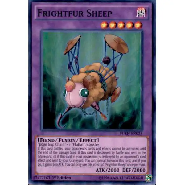 YuGiOh Fusion Enforcers Super Rare Frightfur Sheep FUEN-EN023