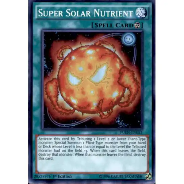 YuGiOh Fusion Enforcers Super Rare Super Solar Nutrient FUEN-EN055