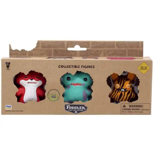 Fuggler Collectible Figure 2.5-Inch Mystery 3-Pack [3 RANDOM Characters]
