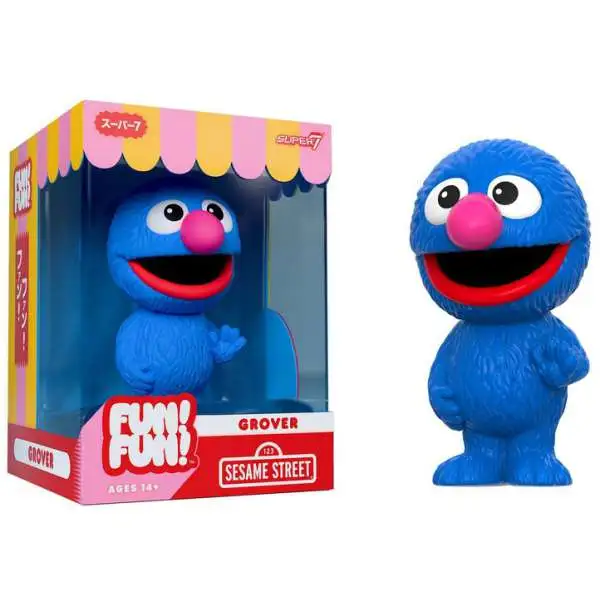 Sesame Street Fun! Fun! Grover 7-Inch Mascot Vinyl Toy