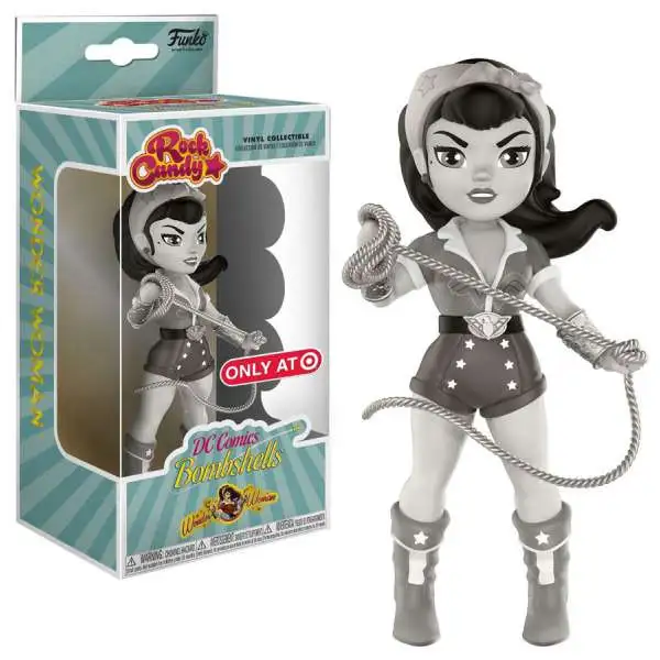 Funko DC Bombshells Rock Candy Wonder Woman Exclusive Vinyl Figure [Black & White]
