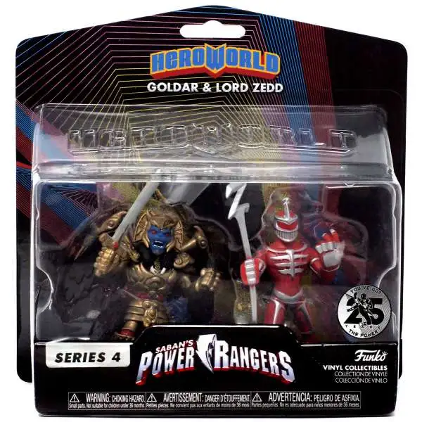 Funko Power Rangers Hero World Series 4 Goldar & Lord Zedd Exclusive 4-Inch Vinyl Figure 2-Pack