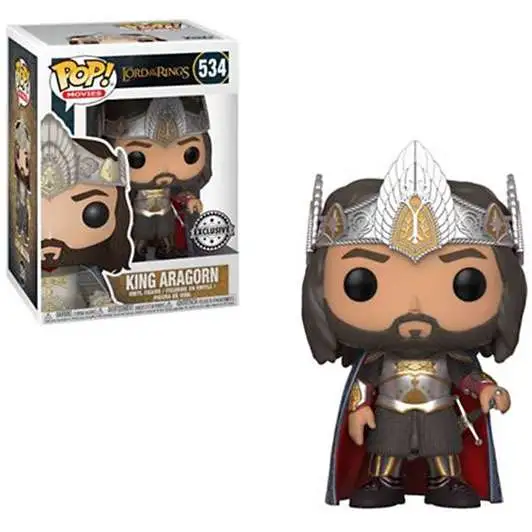 Funko Lord of the Rings POP! Movies King Aragorn Exclusive Vinyl Figure #534