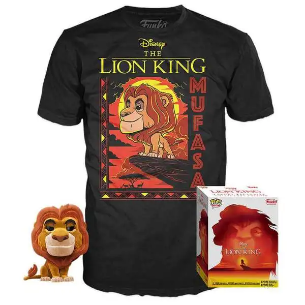 Funko Disney The Lion King POP! Tees Mufasa Exclusive Vinyl Figure & T-Shirt [X-Large]