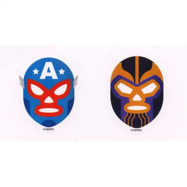 Funko Marvel Luchadores Captain America and Thanos Exclusive 3-Inch Sticker
