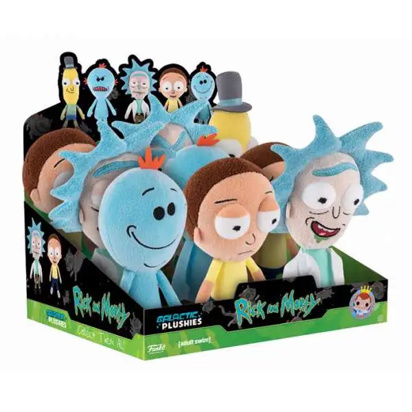 Funko Galactic Series 1 Rick & Morty Plush PDQ [9 Pieces]