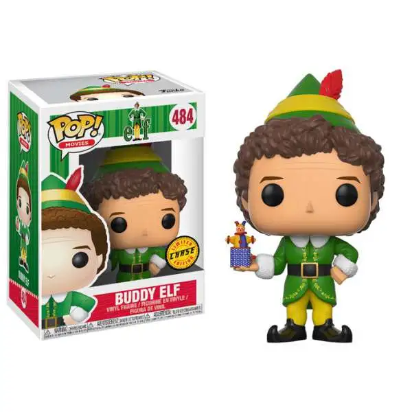Funko Elf the Movie POP! Movies Buddy Elf Vinyl Figure #484 [Holding Jack in the Box, Chase Version, Damaged Package]