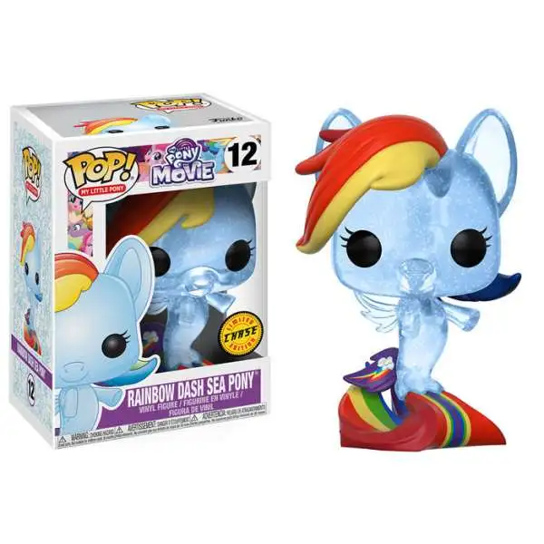 Funko The Movie POP! My Little Pony Rainbow Dash Sea Pony Vinyl Figure #12 [Clear, Chase Version]