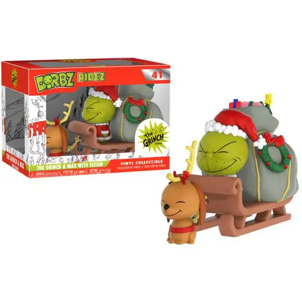 Funko Dr. Seuss How the Grinch Stole Christmas! Dorbz Ridez The Grinch & Max Vinyl Collectible #41 [Damaged Package]