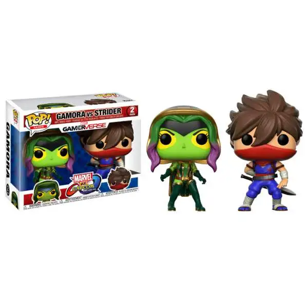 Funko Marvel Gamerverse Marvel vs Capcom: Infinite POP! Games Gamora vs. Strider Vinyl Figure 2-Pack
