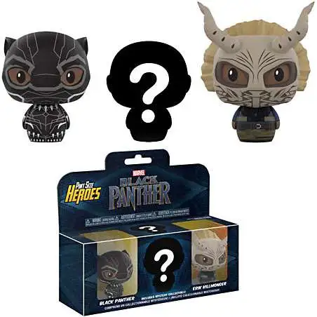 Funko Marvel Pint Size Heroes Black Panther 3-Pack with Mystery Chase