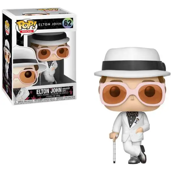 Funko POP! Rocks Elton John Vinyl Figure #62 [White Suit, Greatest Hits]