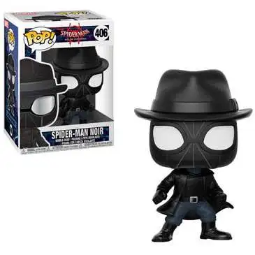 Funko Spider-Man Into the SpiderVerse POP! Marvel Spider-Man Noir Vinyl Bobble Head #406