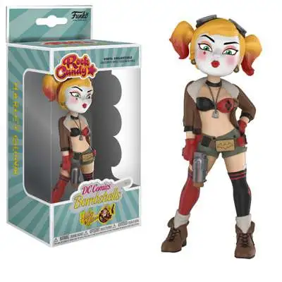 Funko DC Bombshells Rock Candy Harley Quinn Vinyl Figure [DC Comics, Holding Gun]