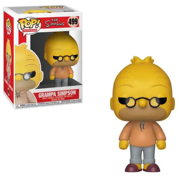 Funko The Simpsons POP! Television Abe Vinyl Figure #499 [Damaged Package]