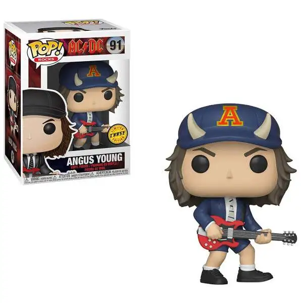 Funko AC/DC POP! Rocks Angus Young Vinyl Figure #91 [Devil Horned Hat, Chase Version, Damaged Package]